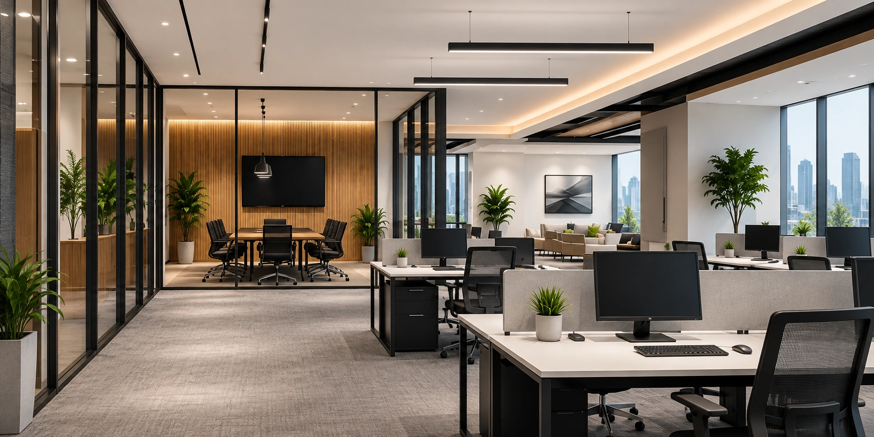 Commercial interior design for retail and business spaces